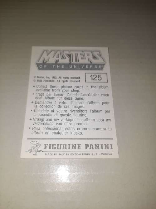 1983 MOTU PANINI STICKER 125 (MOTU) Vintage Figure
