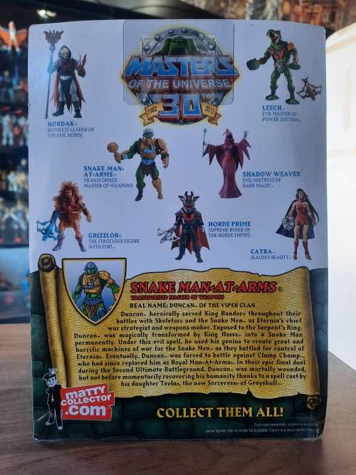 MOTUC SNAKE MAN AT ARMS (MOC) Masters Of The Universe Classics Figure He-Man