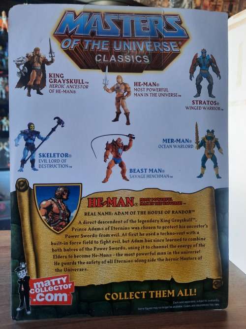 MOTUC HE-MAN (MOC) Masters Of The Universe Classics Figure He-Man