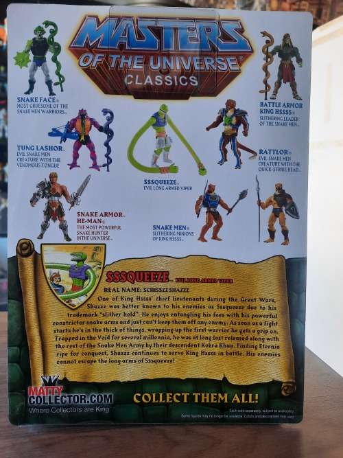 MOTUC SSSQUEEZE (MOC) Masters Of The Universe Classics Figure He-Man
