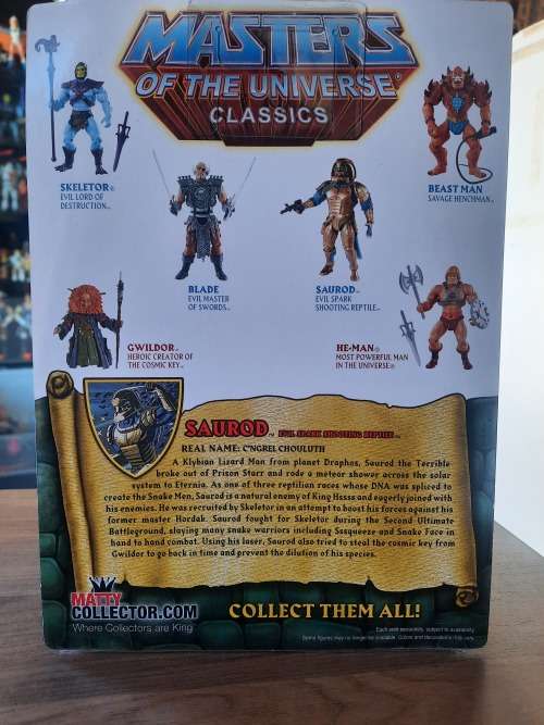 MOTUC SAUROD (MOC) Masters Of The Universe Classics Figure He-Man