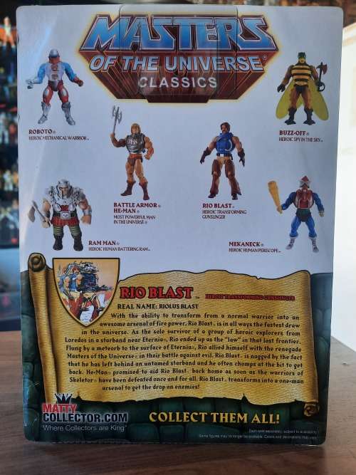 MOTUC RIO-BLAST (MOC) Masters Of The Universe Classics Figure He-Man
