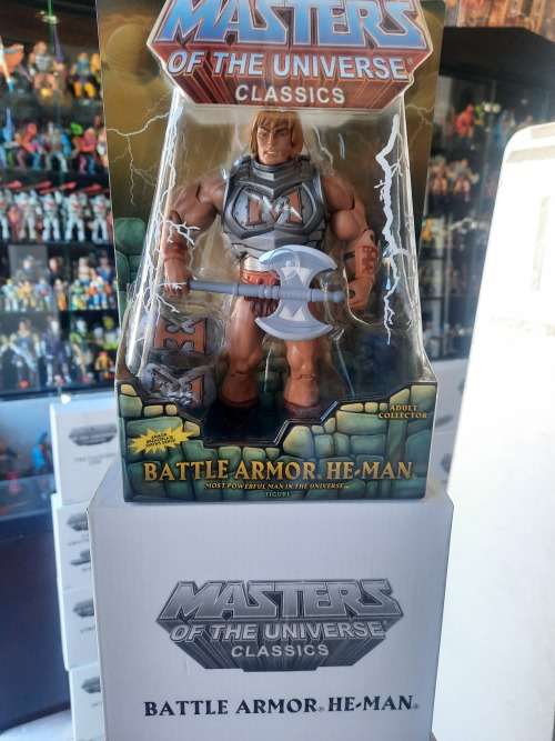 MOTUC BATTLE ARMOR HE-MAN (MOC) Masters Of The Universe Classics Figure He-Man