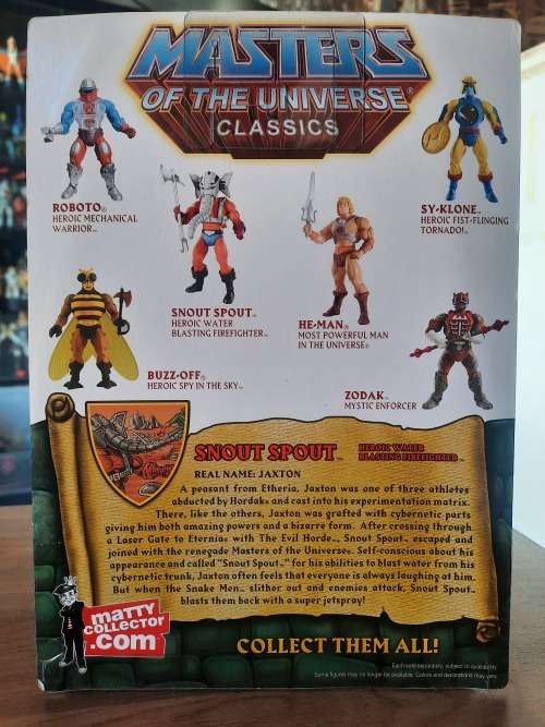 MOTUC SNOUT SPOUT (MOC) Masters Of The Universe Classics Figure He-Man