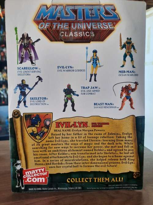 MOTUC EVIL-LYN (MOC) Masters Of The Universe Classics Figure He-Man