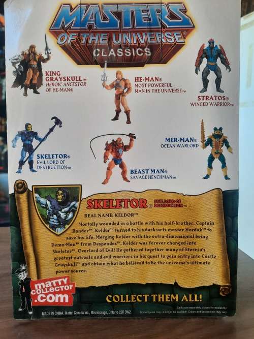 MOTUC SKELETOR (MOC) Masters Of The Universe Classics Figure He-Man