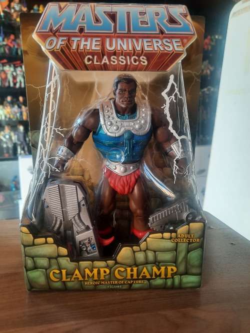MOTUC CLAMP CHAMP (MOC) Masters Of The Universe Classics Figure He-Man