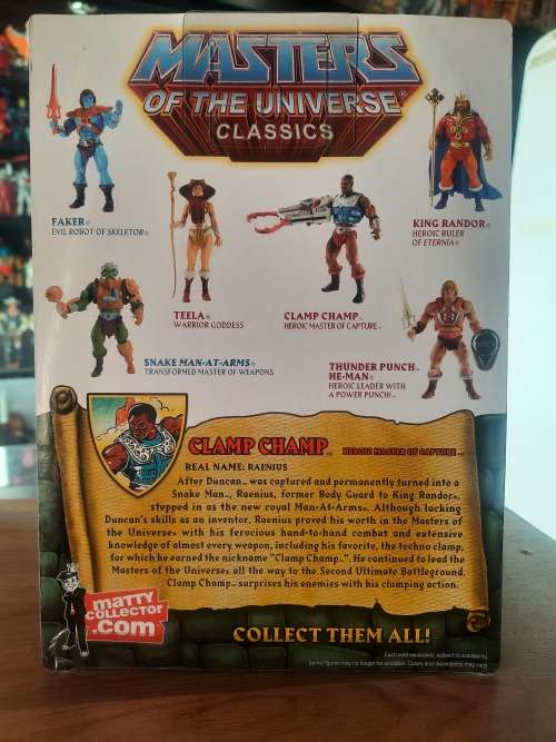 MOTUC CLAMP CHAMP (MOC) Masters Of The Universe Classics Figure He-Man