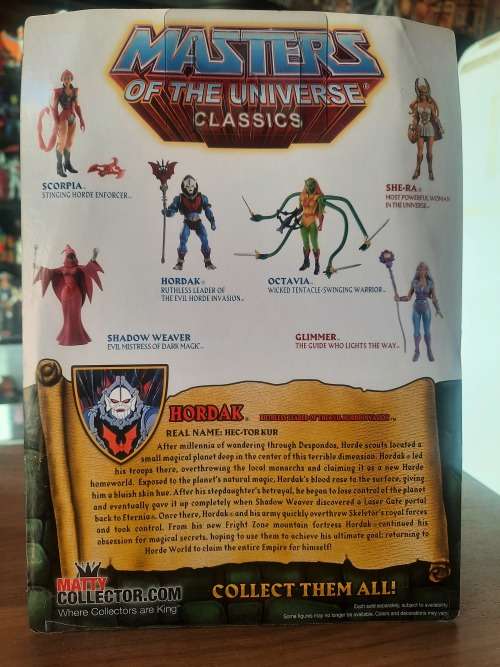 MOTUC FILMATION HORDAK (MOC) Masters Of The Universe Classics Figure He-Man