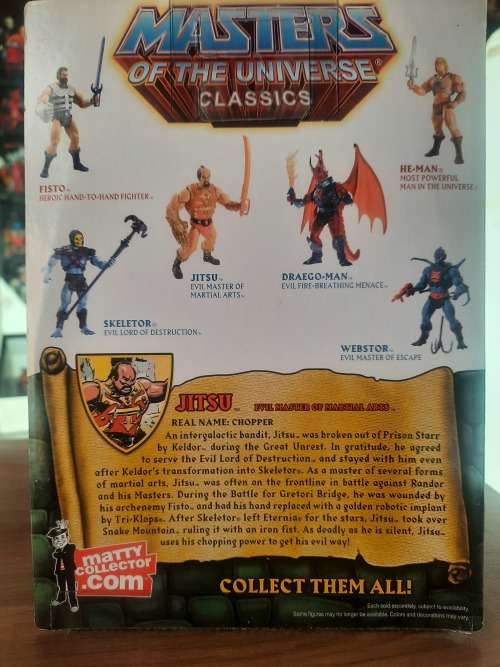 MOTUC JITSU (MOC) Masters Of The Universe Classics Figure He-Man