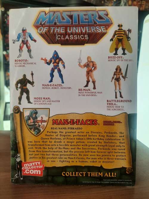 MOTUC MAN E FACES (MOC) Masters Of The Universe Classics Figure He-Man