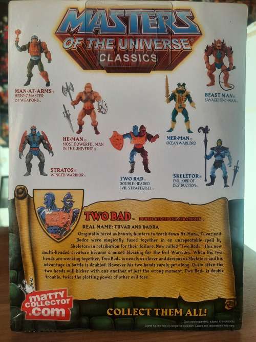 MOTUC TWO BAD (MOC) Masters Of The Universe Classics Figure He-Man