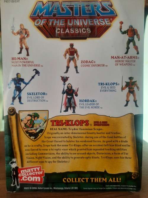MOTUC TRI-KLOPS (MOC) Masters Of The Universe Classics Figure He-Man