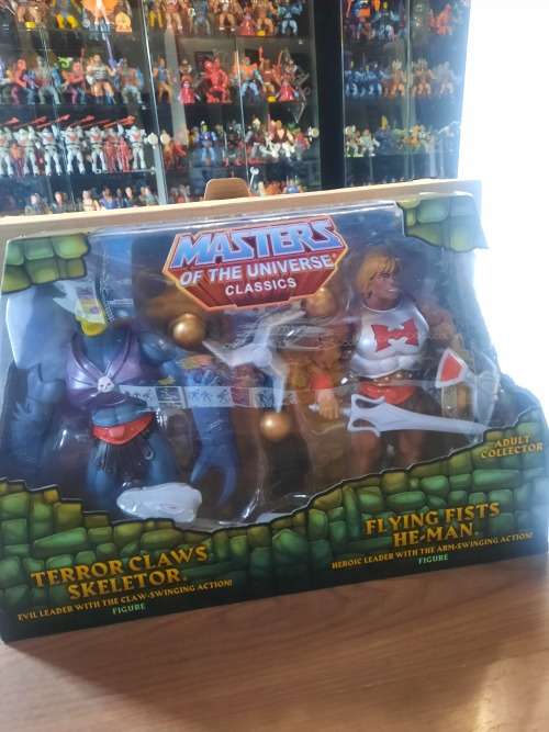 MOTUC TERROR CLAWS SKELETOR/FLYING FISTS HE-MAN (MOC) Masters Of The Universe Classics Figure He-Man