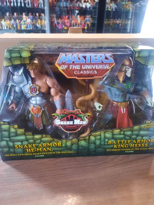 MOTUC SNAKE ARMOR HE-MAN/BATTLE ARMOR KING HSSS (MOC) Masters Of The Universe Classics Figure He-Man