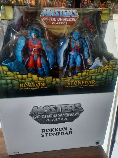 MOTUC ROKKON AND STONEDAR (MOC) Masters Of The Universe Classics Figure He-Man