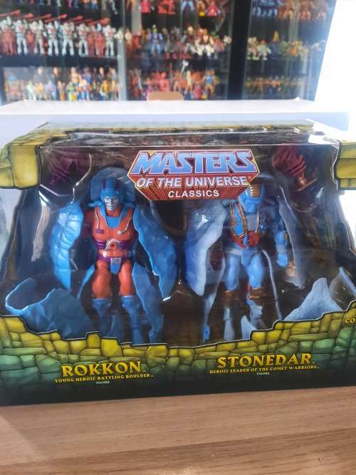 MOTUC ROKKON AND STONEDAR (MOC) Masters Of The Universe Classics Figure He-Man