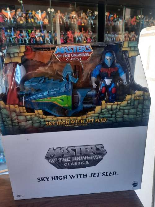MOTUC SKY HIGH WITH JET SLED (MOC) Masters Of The Universe Classics Figure He-Man