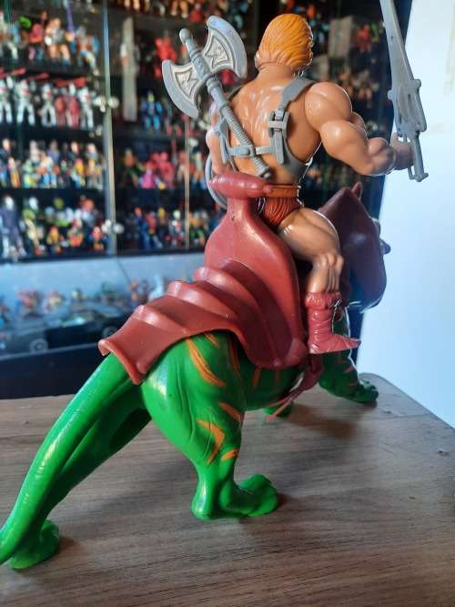 1981 Complete He-Man And Battle Cat of He-Man Masters of the Universe #38 (MOTU) Vintage Figure
