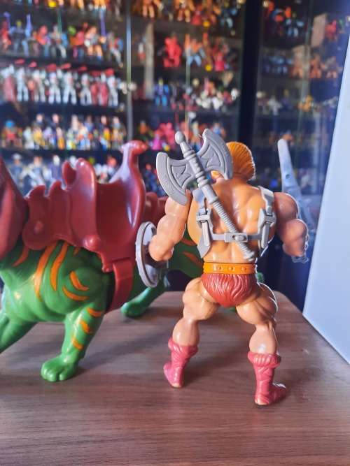 1981 Complete He-Man And Battle Cat of He-Man Masters of the Universe #38 (MOTU) Vintage Figure
