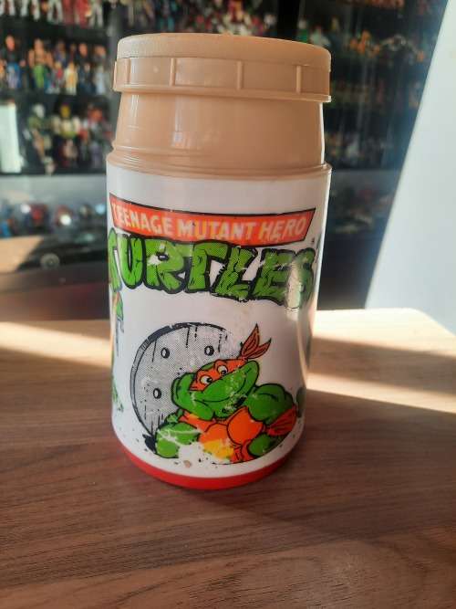 1990 TMNT SIPPER BOTTLE MIRAGE STUDIOS Vintage Figure Teenage Mutant Ninja Turtles