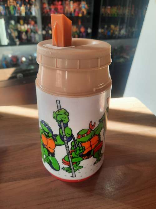1990 TMNT SIPPER BOTTLE MIRAGE STUDIOS Vintage Figure Teenage Mutant Ninja Turtles