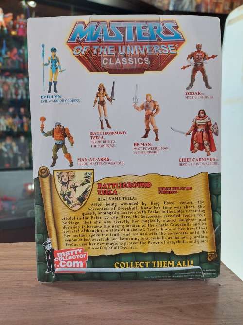 MOTUC Complete Battleground Teela With Box  Masters Of The Universe Classics Figure He-Man