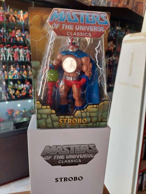 MOTUC Complete Strobo With Box Masters Of The Universe Classics Figure He-Man