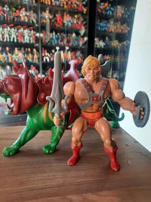 1981 Complete He-Man And Battle Cat of He-Man Masters of the Universe  40 (MOTU) Vintage Figure