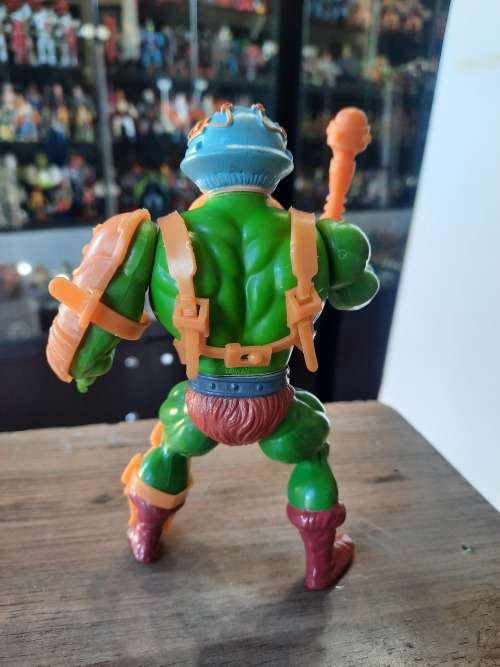 1982 Complete Man-At-Arms `Red Dot` of He-Man-Masters of the Universe 40 (MOTU) Vintage Figure