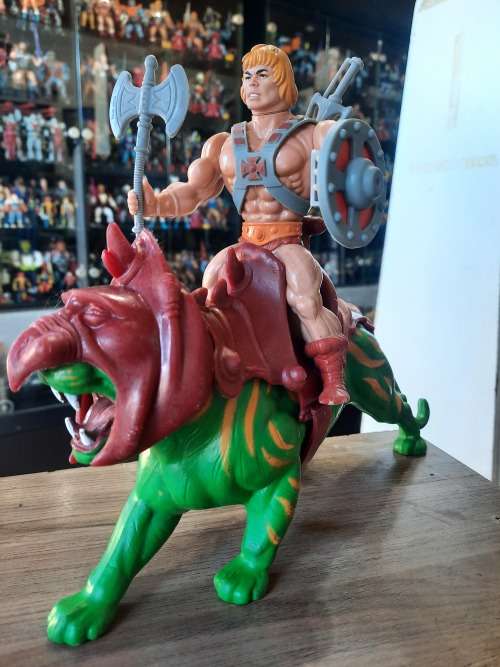 1981 Complete He-Man And Battle Cat of He-Man Masters of the Universe 120 (MOTU) Vintage Figure