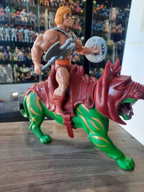 1981 Complete He-Man And Battle Cat of He-Man Masters of the Universe 120 (MOTU) Vintage Figure