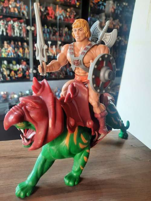 1981 Complete He-Man And Battle Cat of He-Man Masters of the Universe 130 (MOTU) Vintage Figure