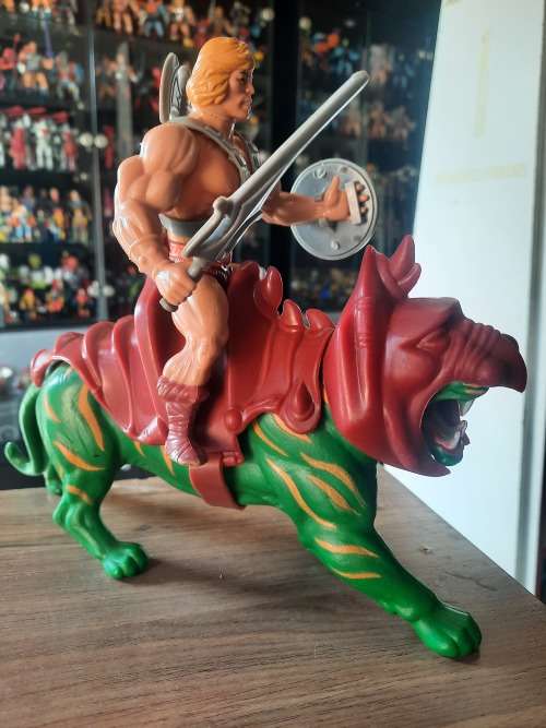 1981 Complete He-Man And Battle Cat of He-Man Masters of the Universe 130 (MOTU) Vintage Figure