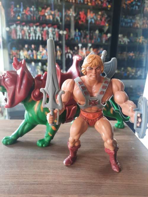 1981 Complete He-Man And Battle Cat of He-Man Masters of the Universe 130 (MOTU) Vintage Figure