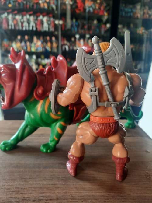 1981 Complete He-Man And Battle Cat of He-Man Masters of the Universe 130 (MOTU) Vintage Figure