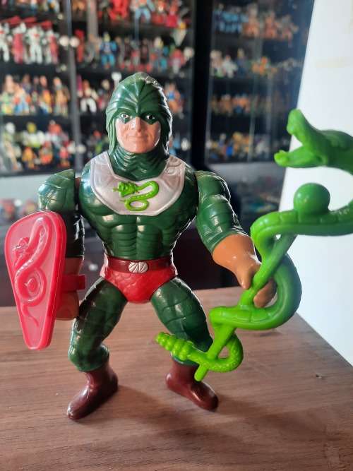 1986 Complete King Hiss of He-Man-Masters of the Universe 972 (MOTU) Vintage Figure