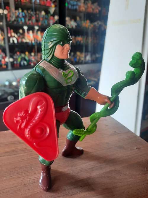 1986 Complete King Hiss of He-Man-Masters of the Universe 972 (MOTU) Vintage Figure