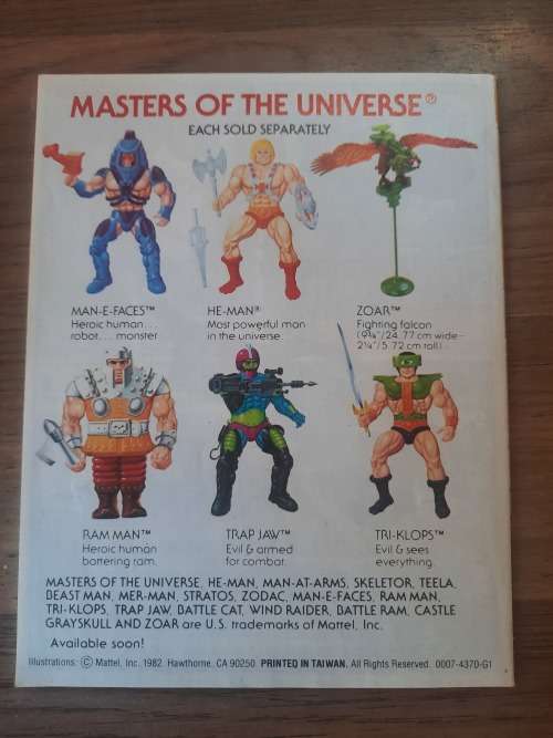 1985 Mini Comic The Magic Stealer of He-Man-Masters of the Universe (MOTU)