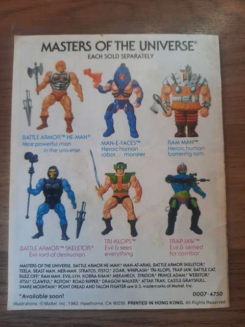 1983 Mini Comic Slave City of He-Man-Masters of the Universe (MOTU)