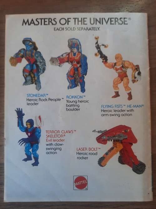 1985 Mini Comic Rock People To The Rescue of He-Man-Masters of the Universe (MOTU)