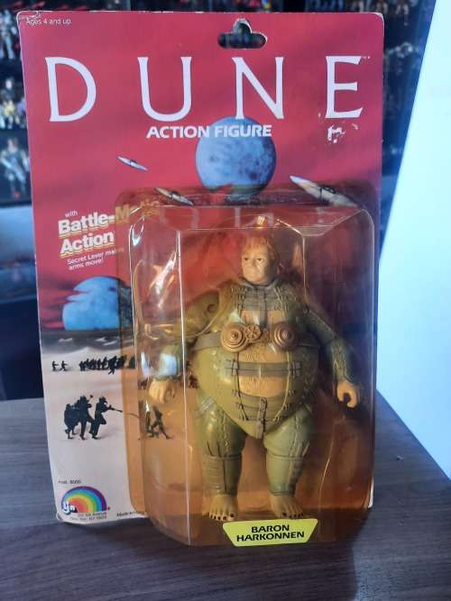 1984 DUNE MOC Complete Baron Harkonnen Vintage Figure LJN