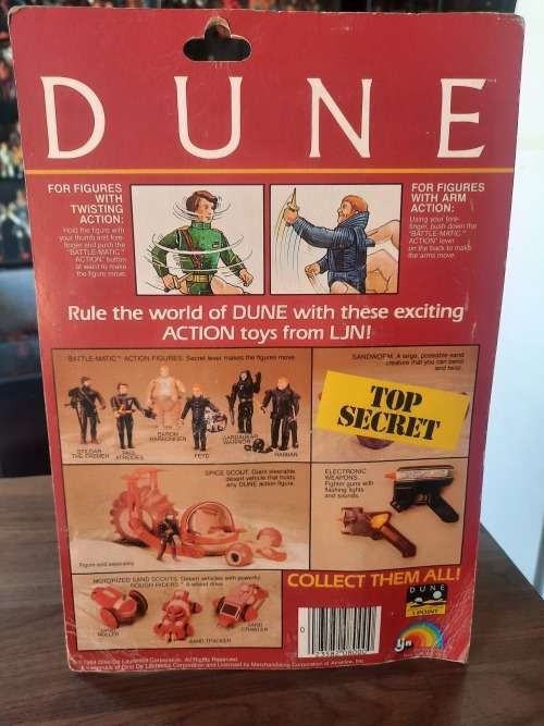 1984 DUNE MOC Complete Baron Harkonnen Vintage Figure LJN