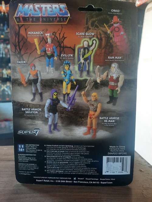 Masters Of The Universe (Motu) Super 7 MEKANECK REACTION Figure Moc