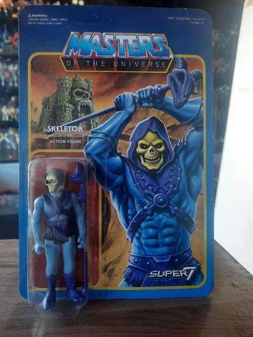 Masters Of The Universe (Motu) Super 7 SKELETOR REACTION Figure Moc