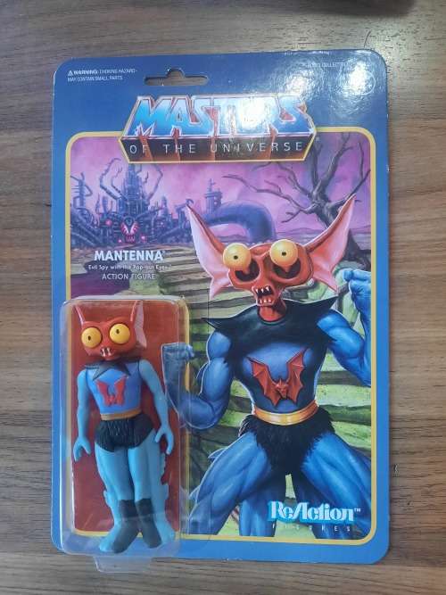 Masters Of The Universe (Motu) Super 7 MANTENNA REACTION Figure Moc