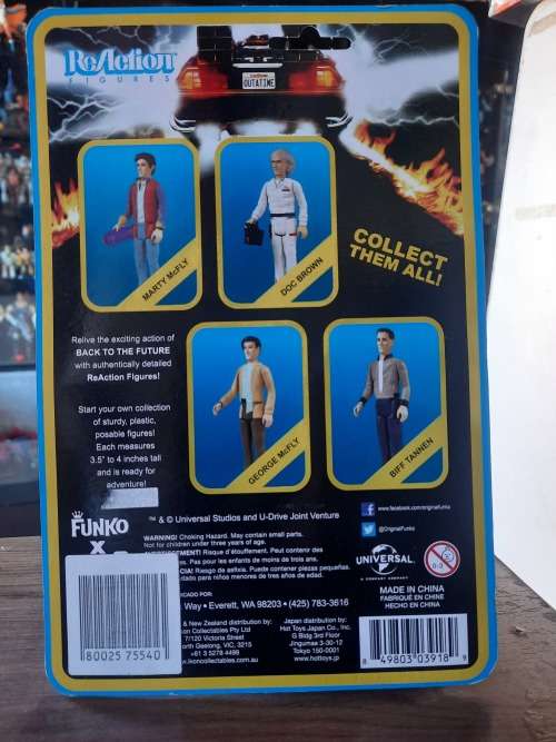 MOC Super 7 REACTION BACK TO THE FUTURE BIFF TANNEN Figure