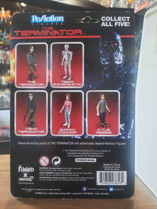 MOC Super 7 REACTION THE TERMINATOR T800 ENDOSKELETON Figure