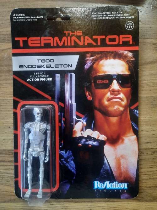 MOC Super 7 REACTION THE TERMINATOR T800 ENDOSKELETON Figure