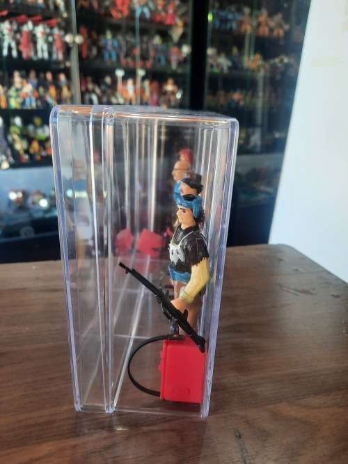 A-Team 1983 Complete Bad Guys Set With Acrylic Case Vintage Figure 3.75`